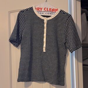 Madewell Striped Henley Medium NWT